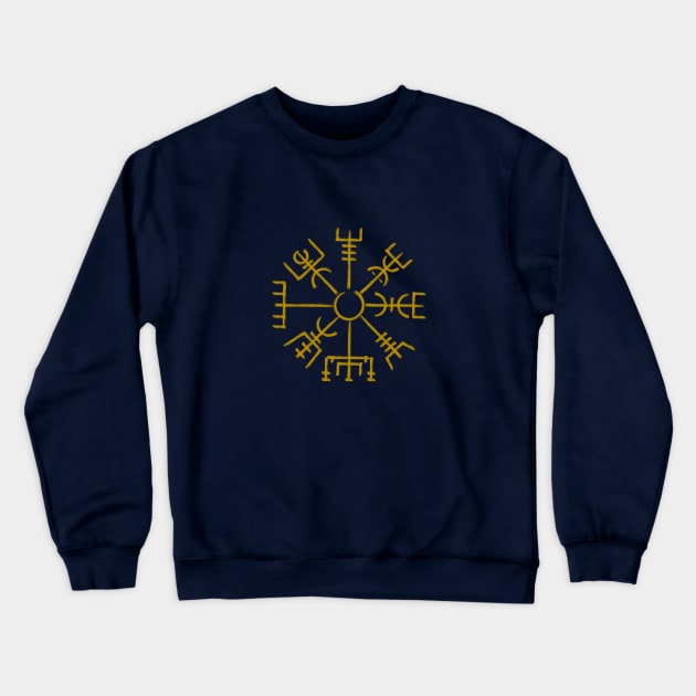 Norse Vegvisir Rune Symbol Crewneck Sweatshirt by Neon-Light